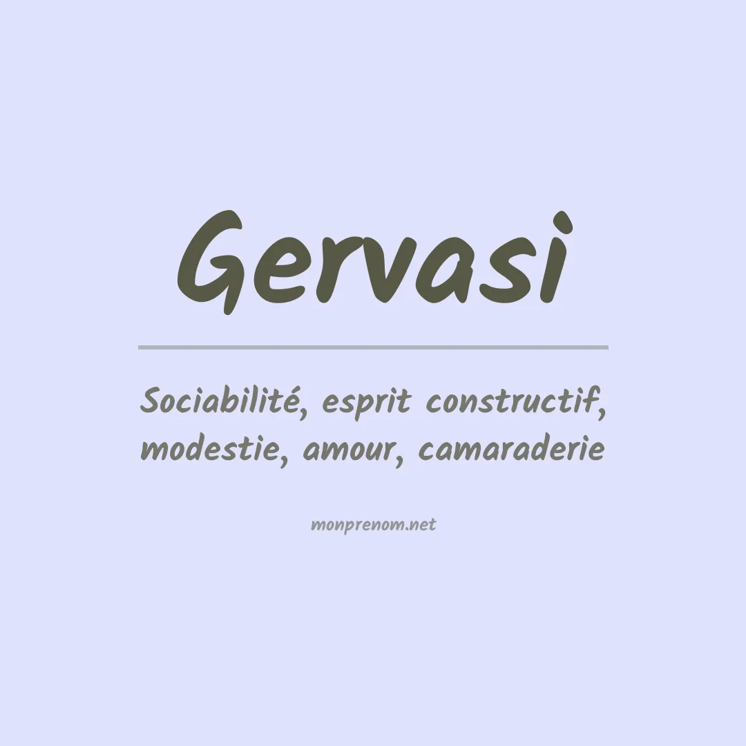 Prénom Gervasi