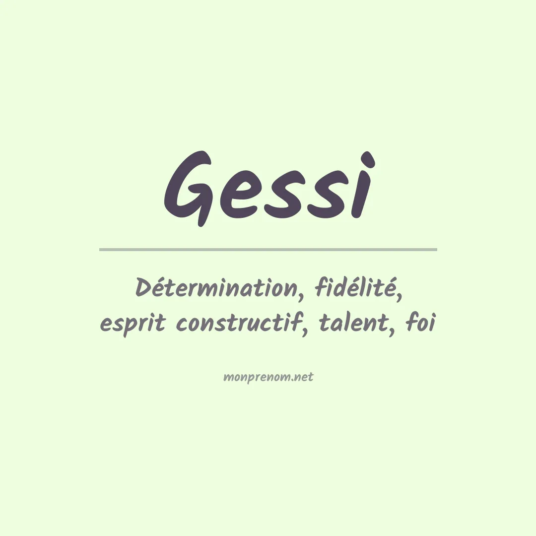 Prénom Gessi