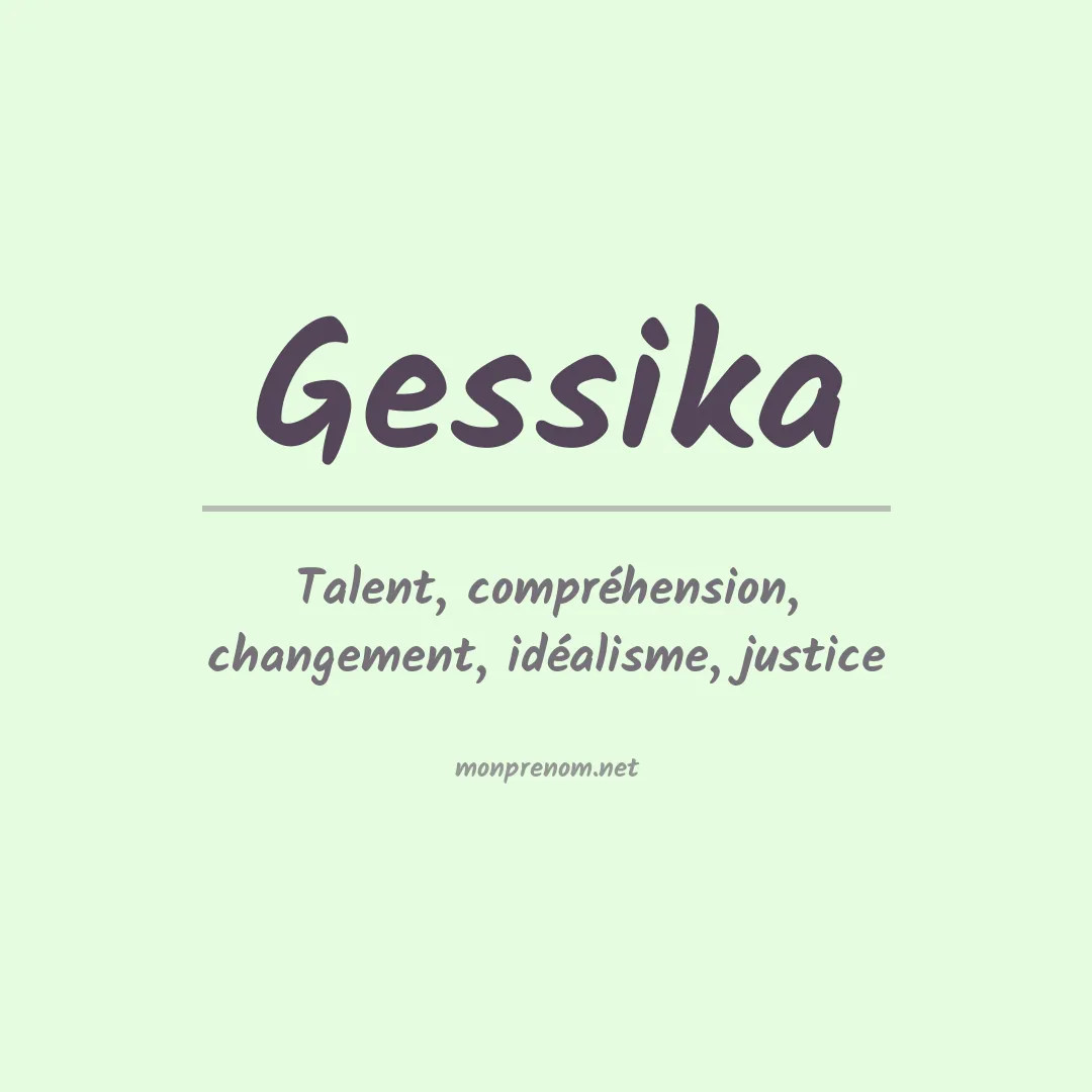 Prénom Gessika