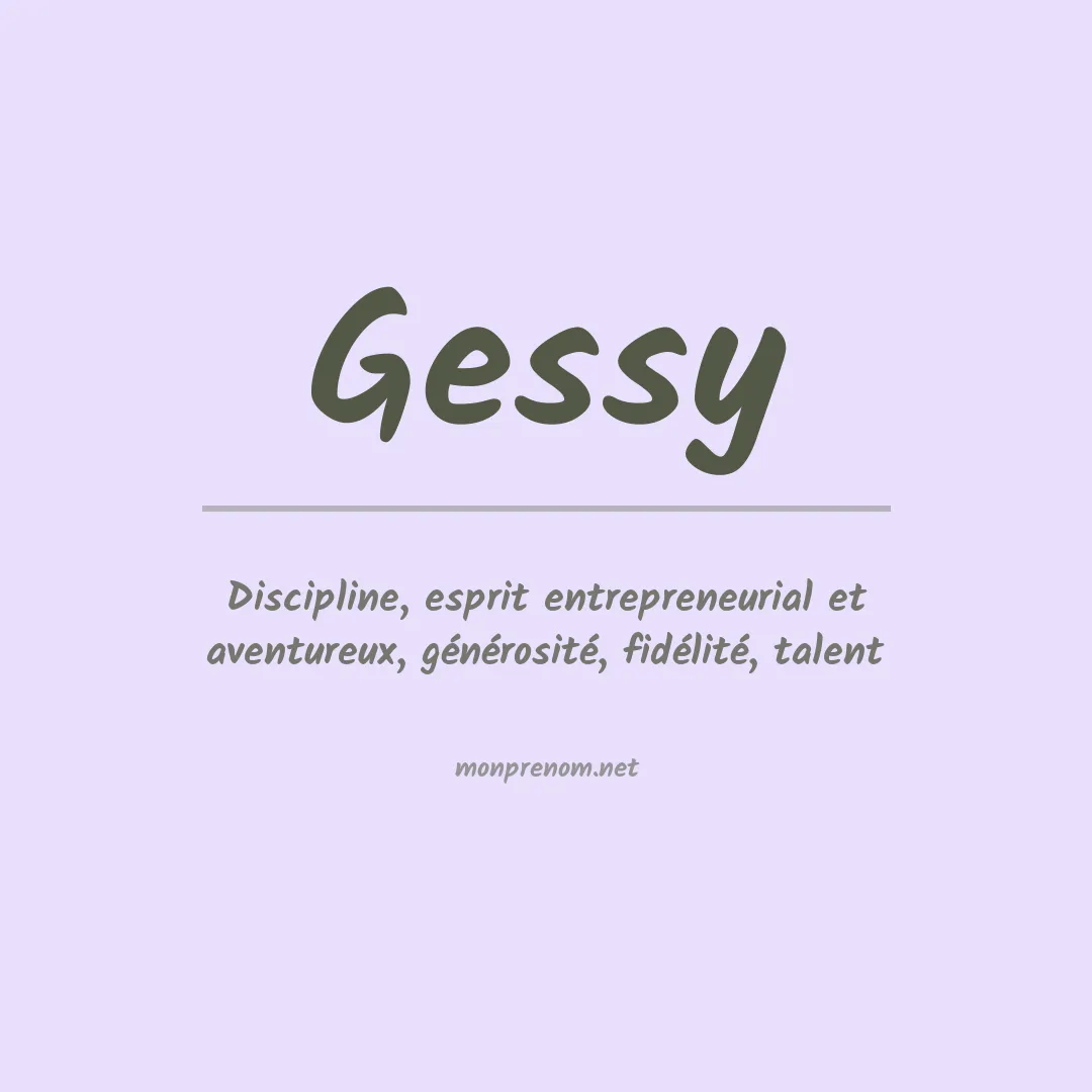 Prénom Gessy