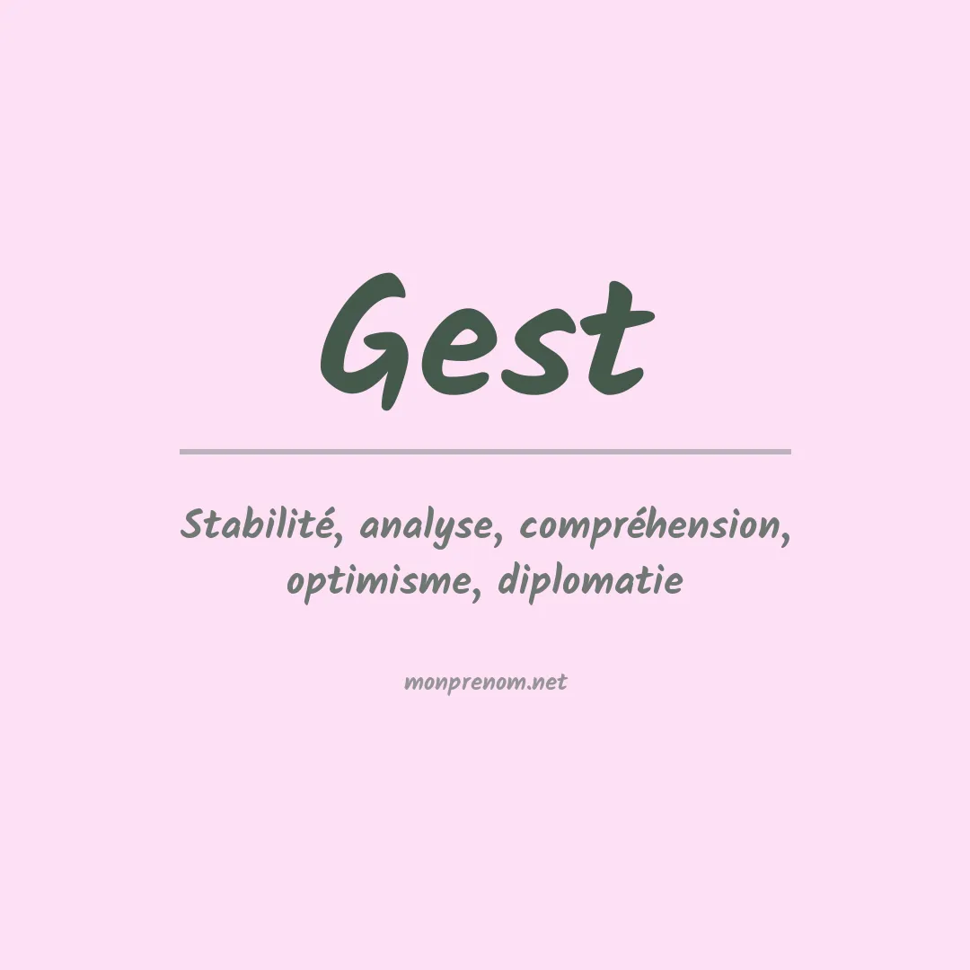 Prénom Gest