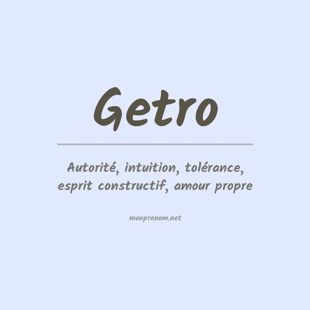 Prénom Getro