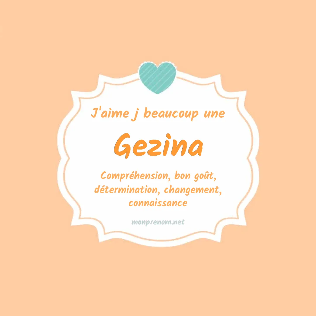 J'aime beaucoup Gezina