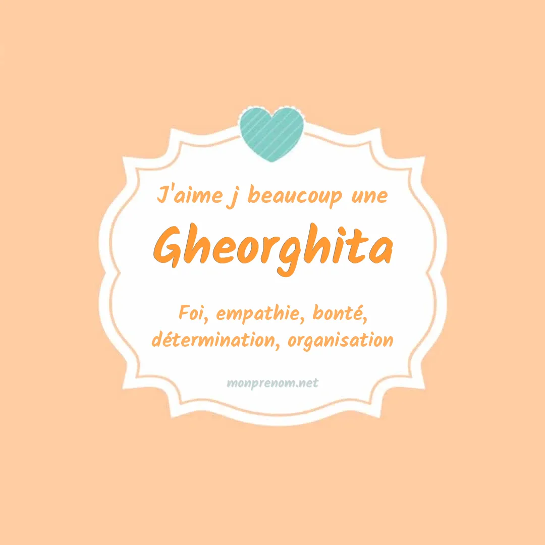 J'aime beaucoup Gheorghita