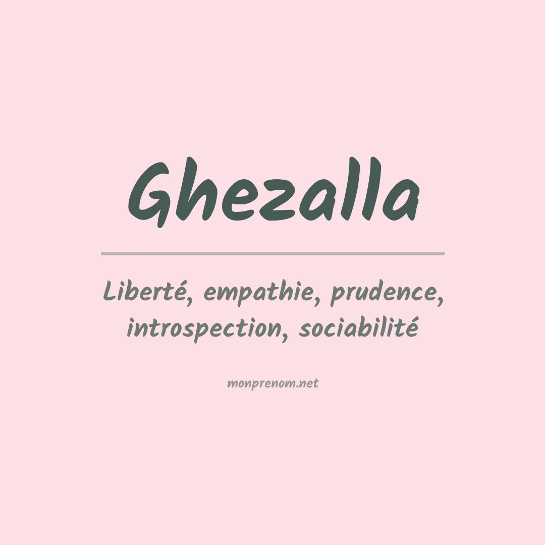 Prénom Ghezalla
