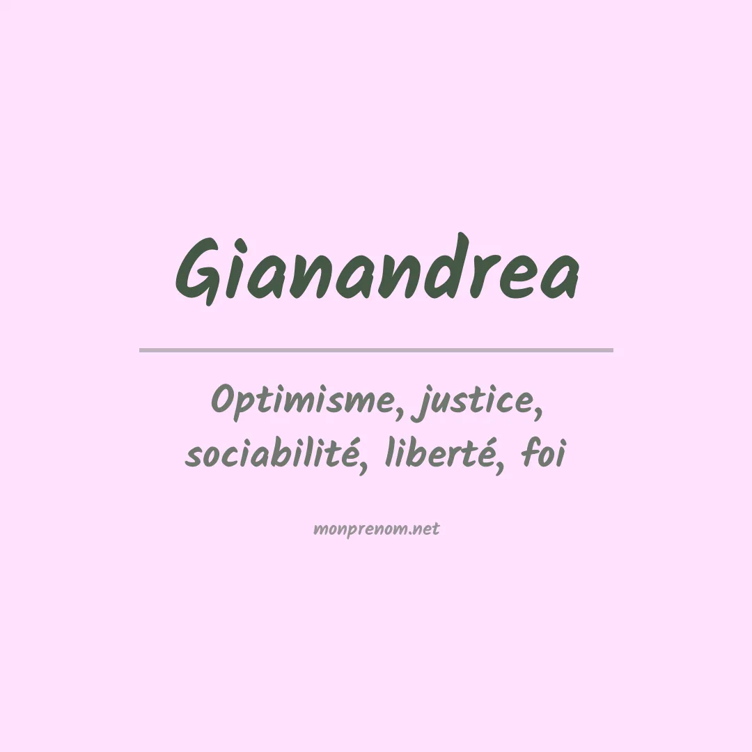 Signification du prénom Gianandrea