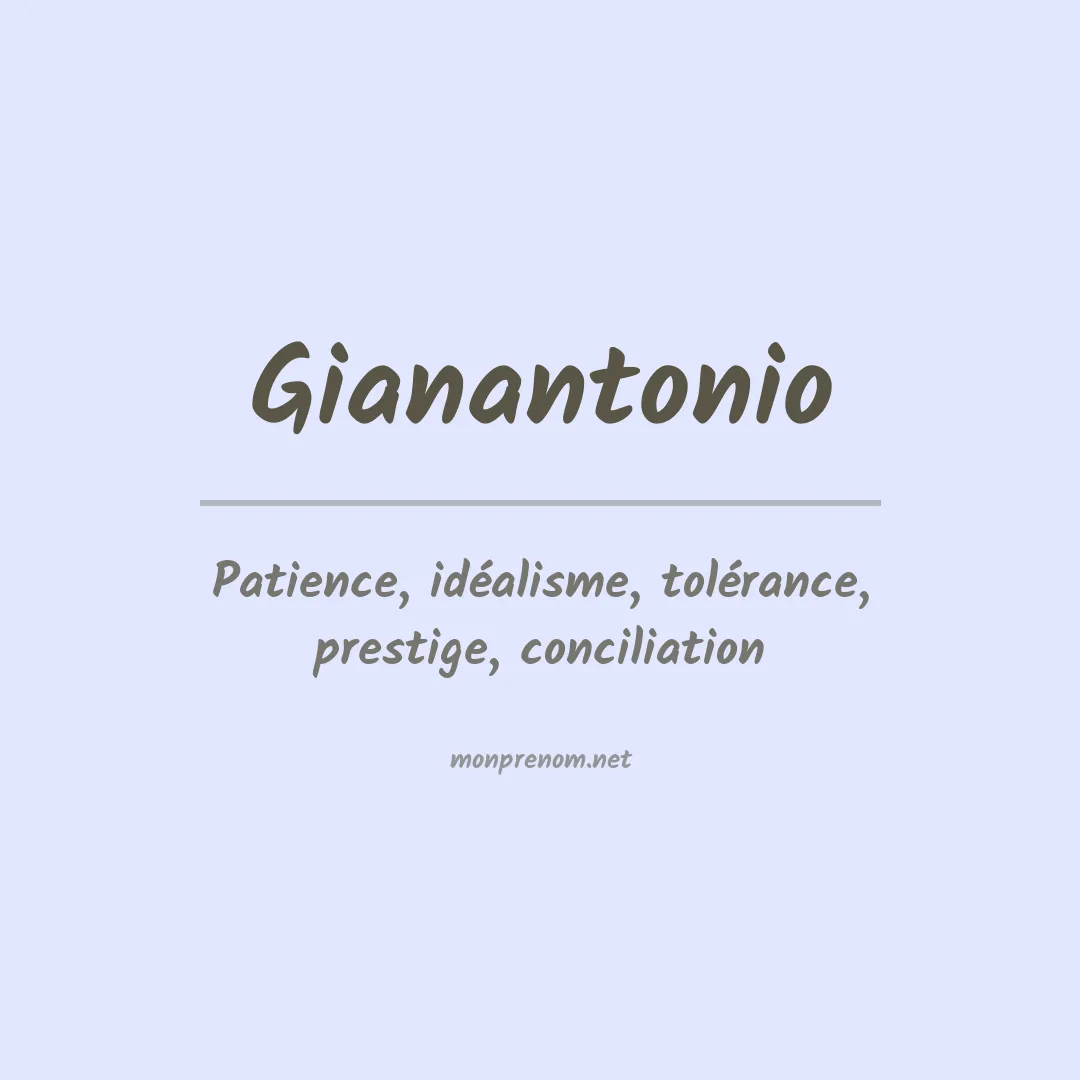 Signification du prénom Gianantonio