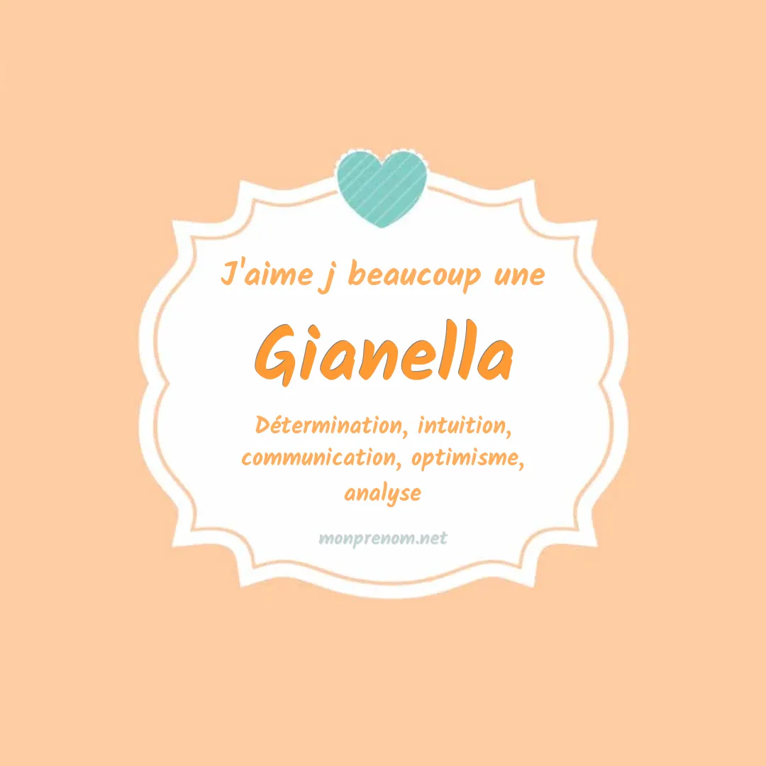 J'aime beaucoup Gianella