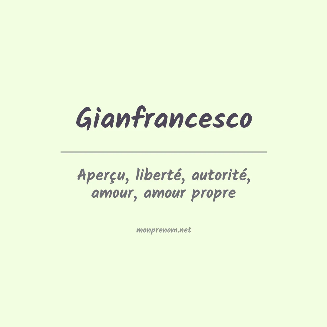 Prénom Gianfrancesco