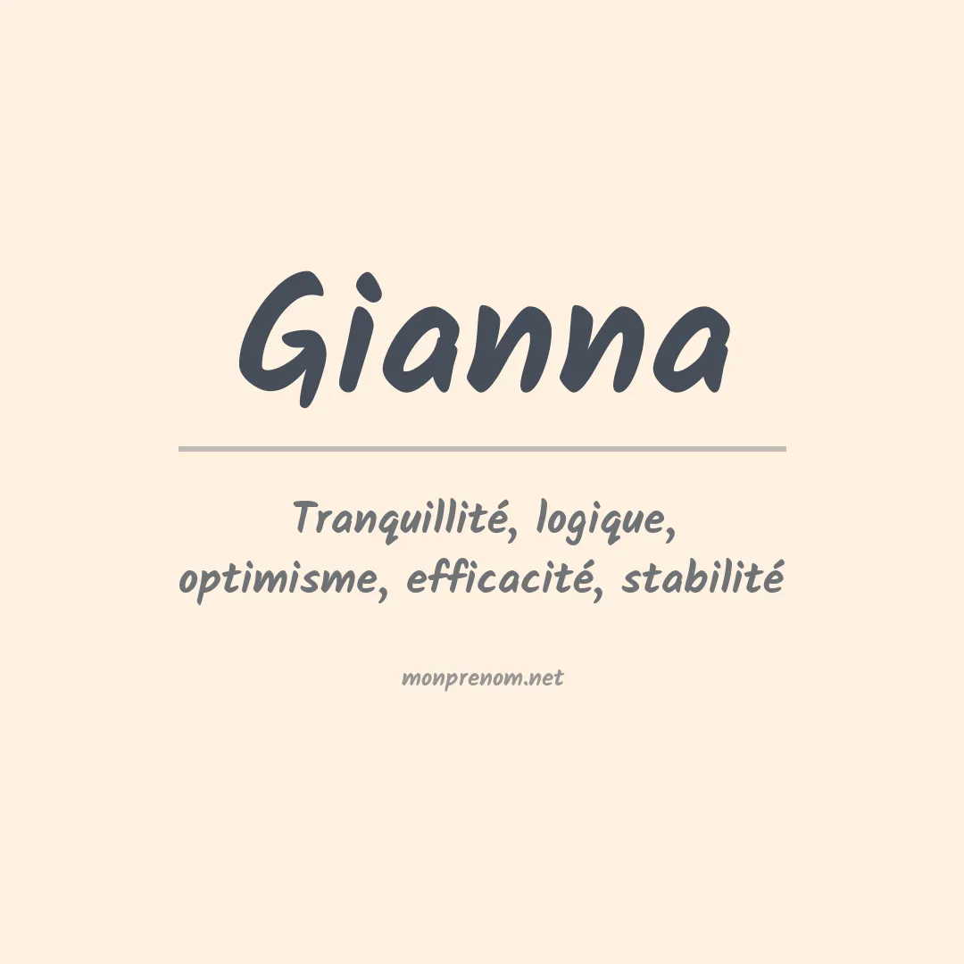 Signification du prénom Gianna