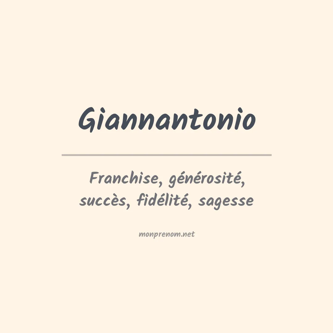 Prénom Giannantonio