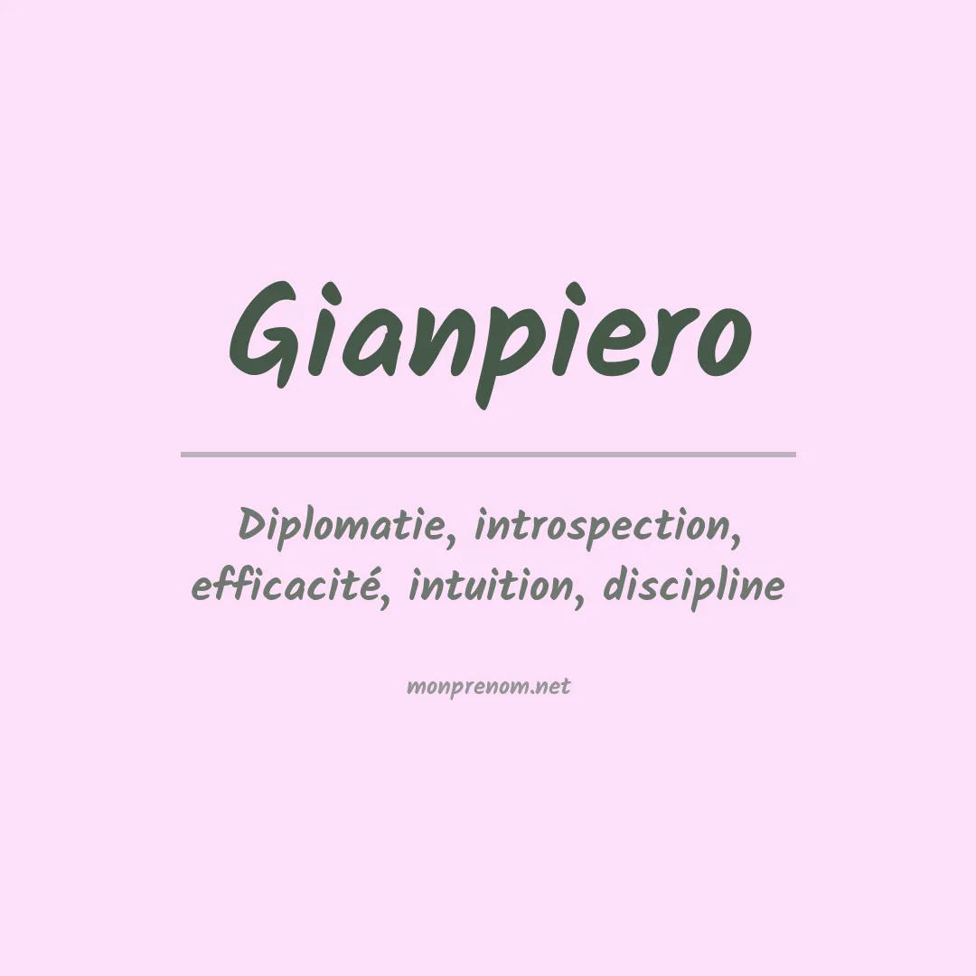 Prénom Gianpiero
