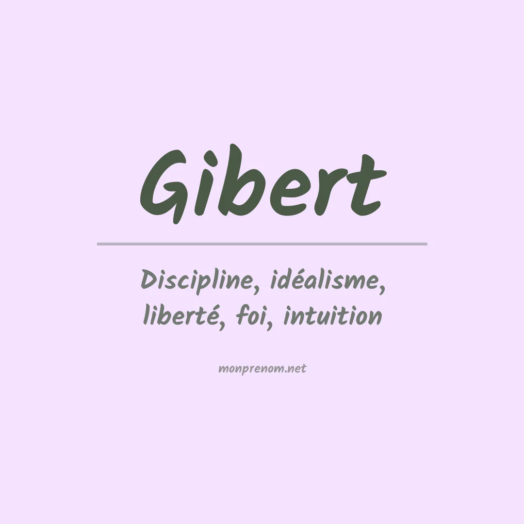 Prénom Gibert