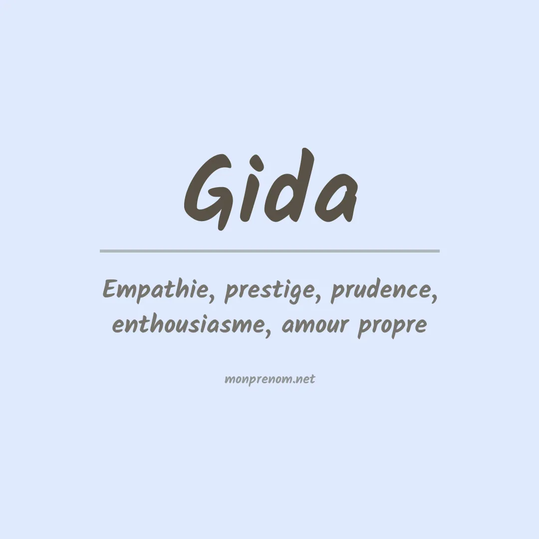 Prénom Gida