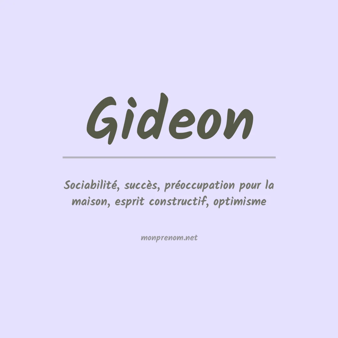 Prénom Gideon