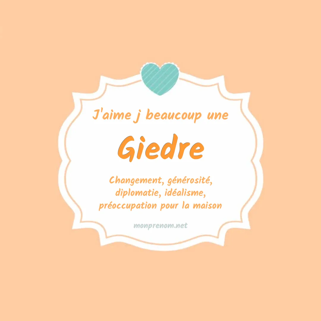 J'aime beaucoup Giedre