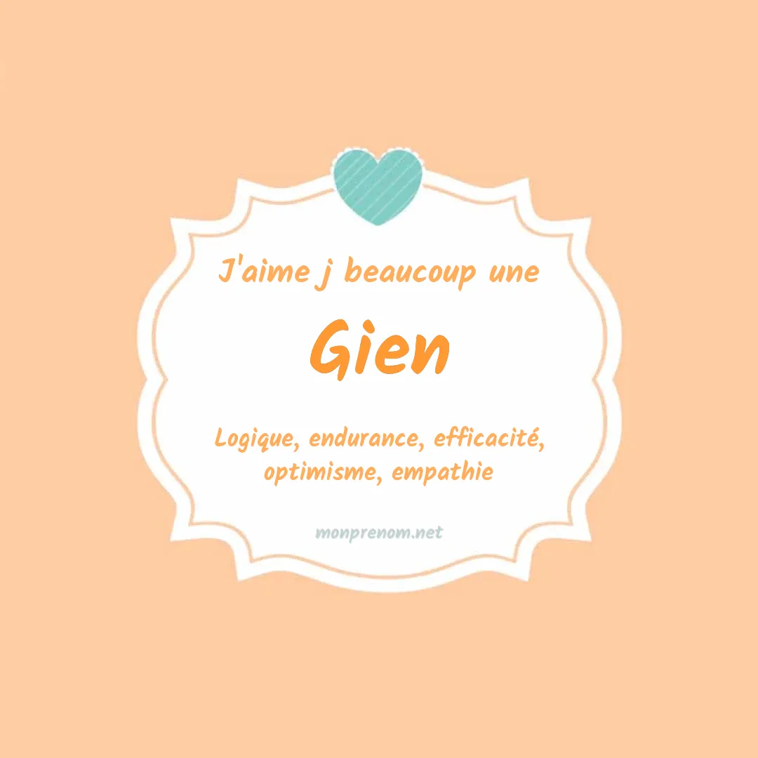 J'aime beaucoup Gien