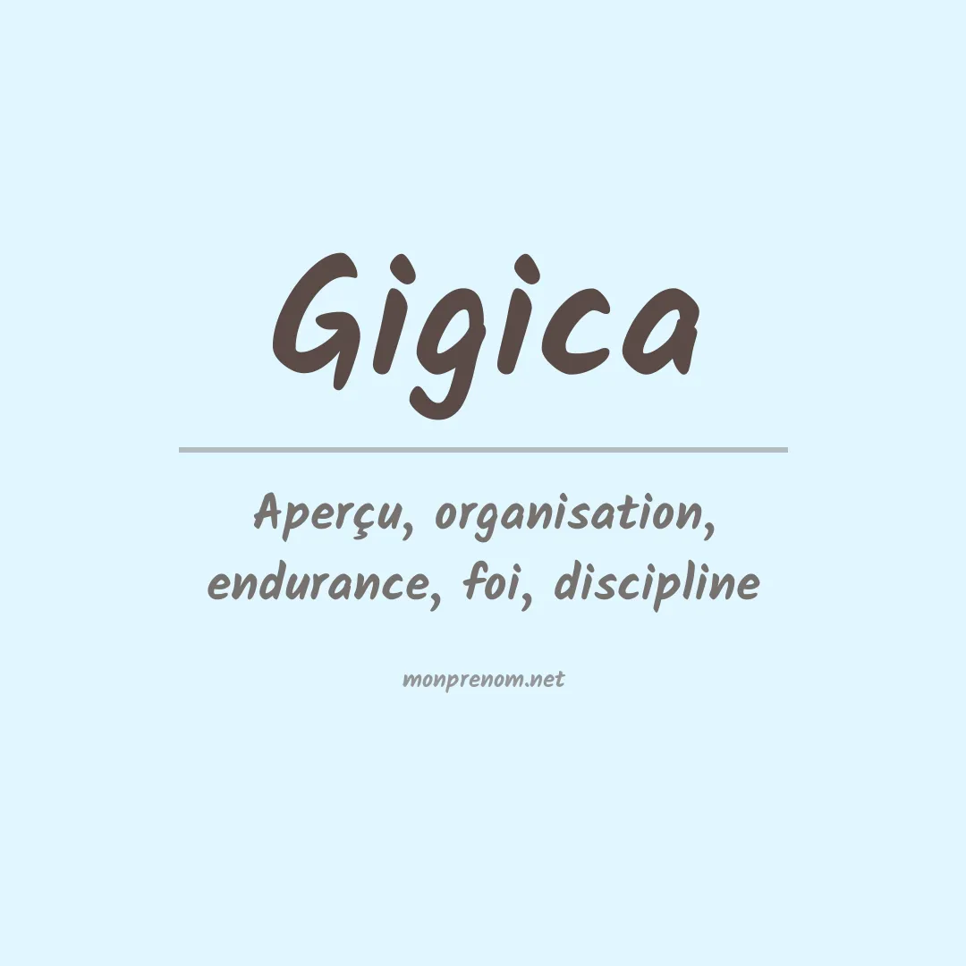 Signification du prénom Gigica