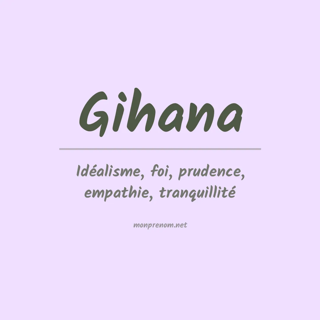 Prénom Gihana