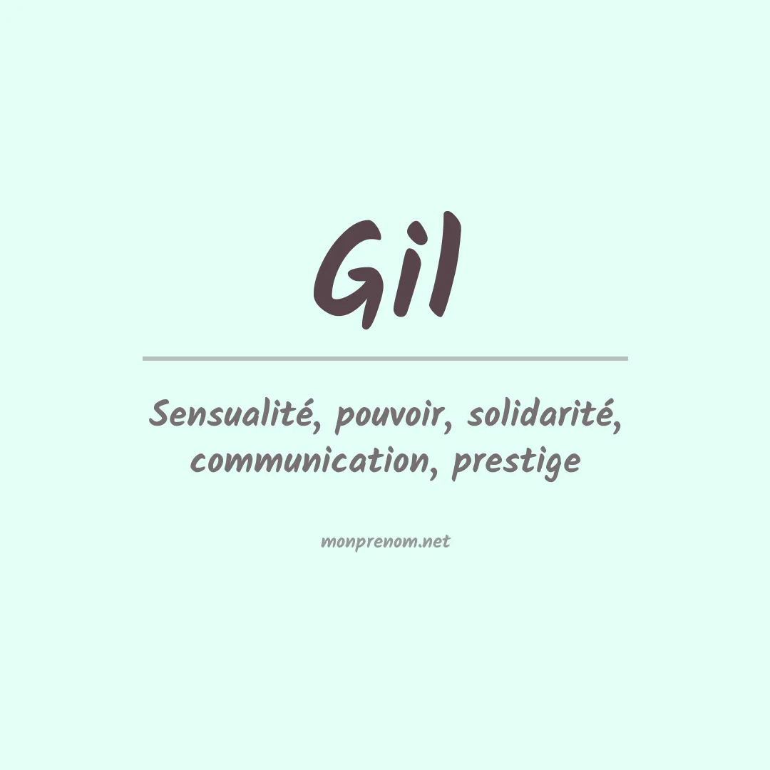 Prénom Gil
