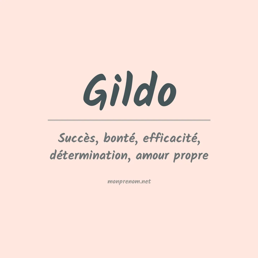 Prénom Gildo