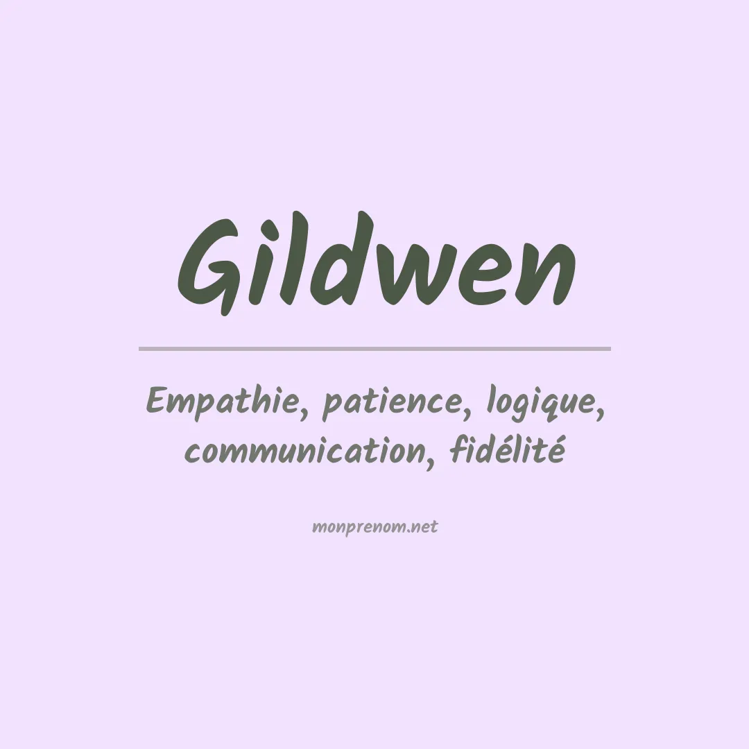 Signification du prénom Gildwen