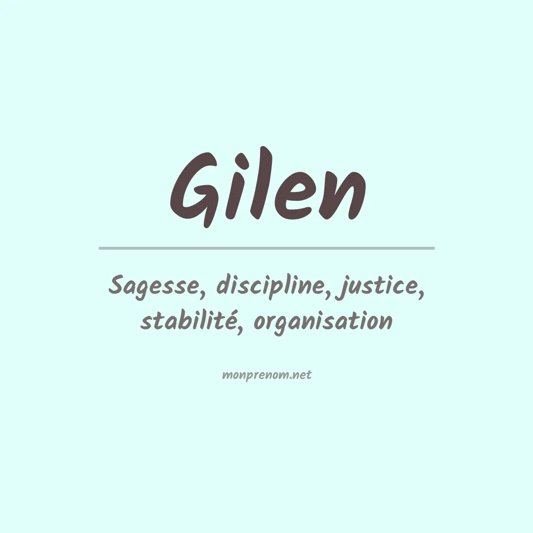 Signification du prénom Gilen