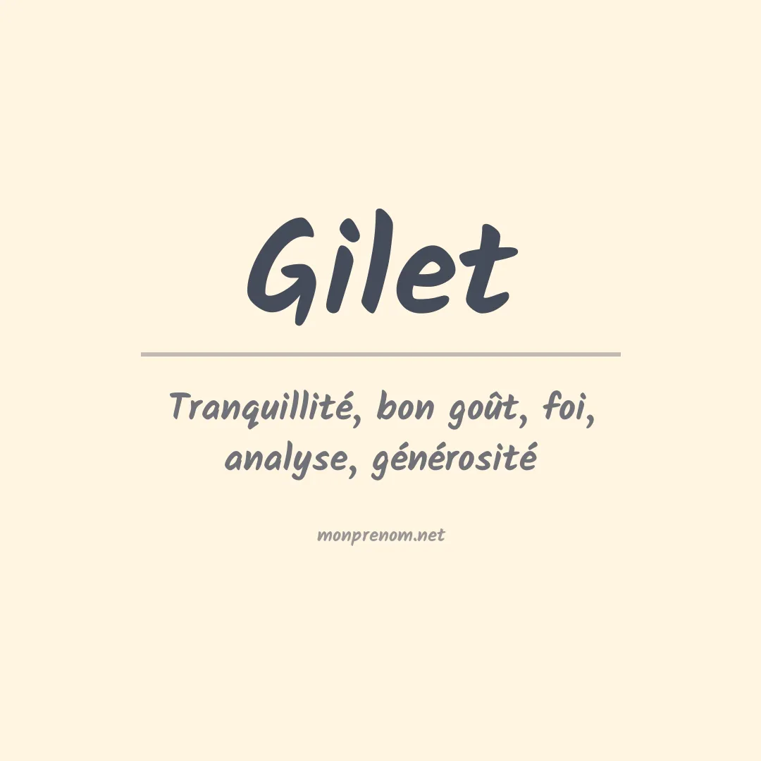 Prénom Gilet
