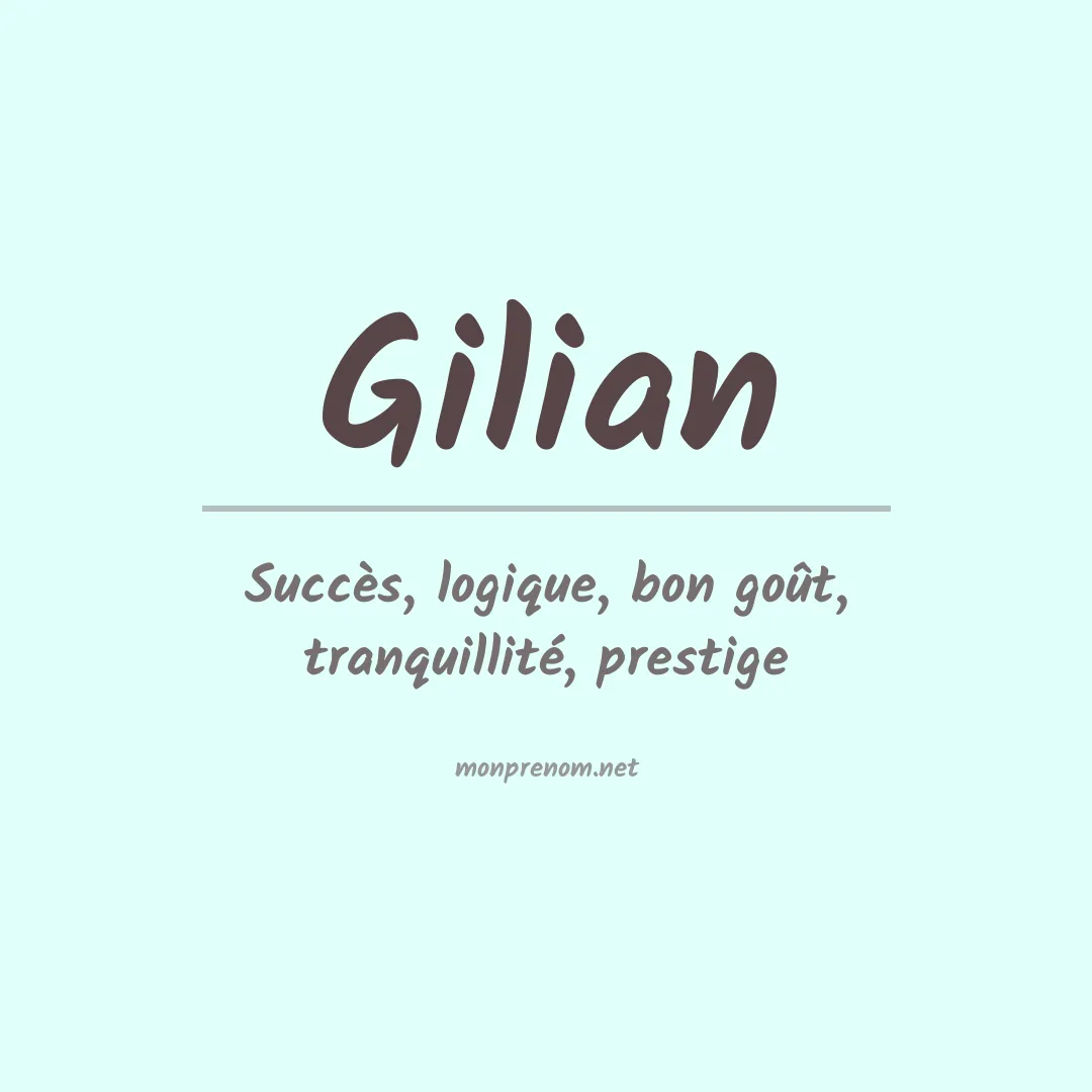 Prénom Gilian