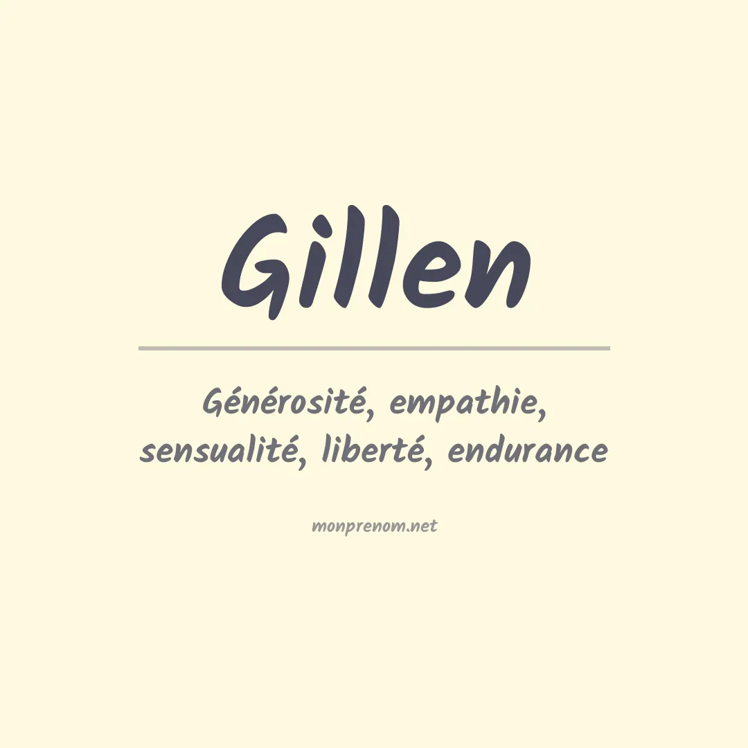 Prénom Gillen