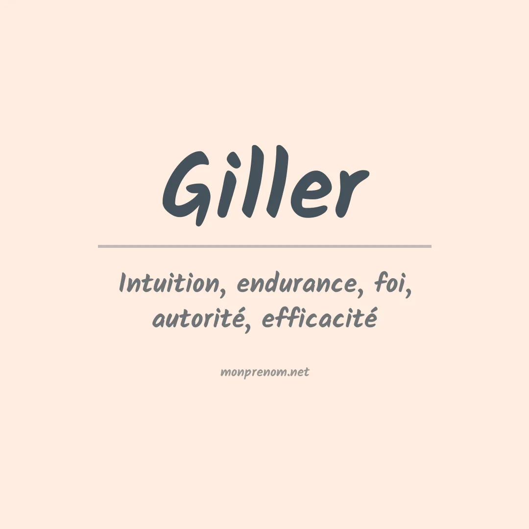 Prénom Giller