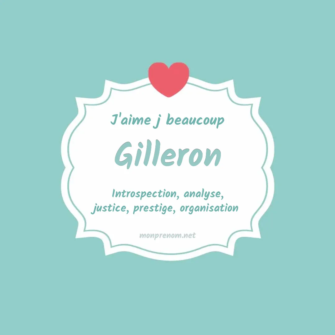 J'aime beaucoup Gilleron