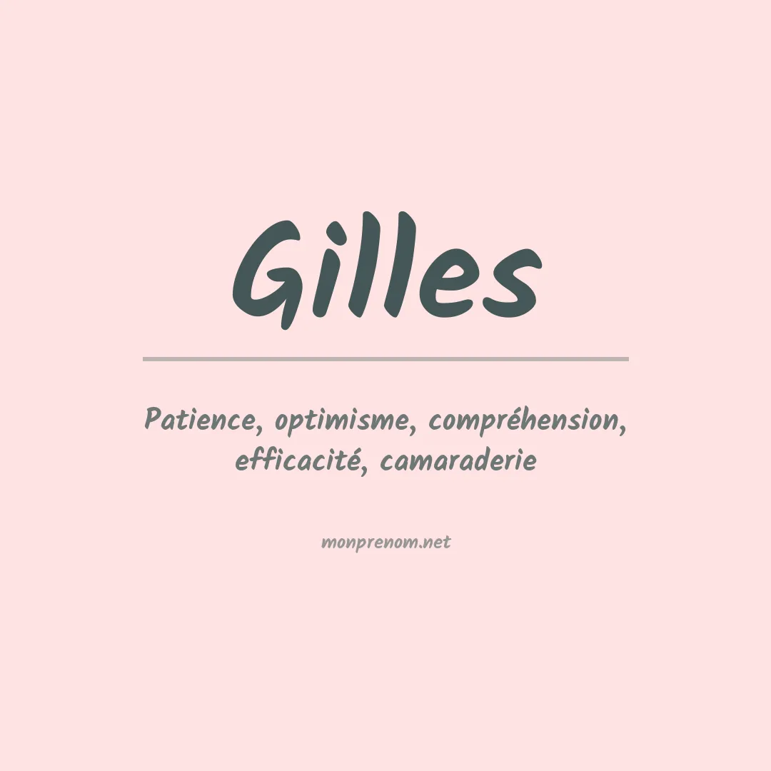 Prénom Gilles