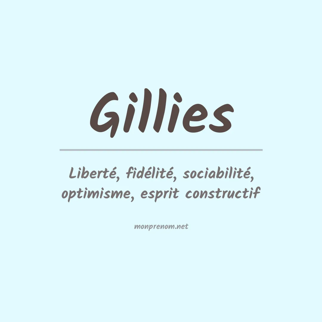 Prénom Gillies