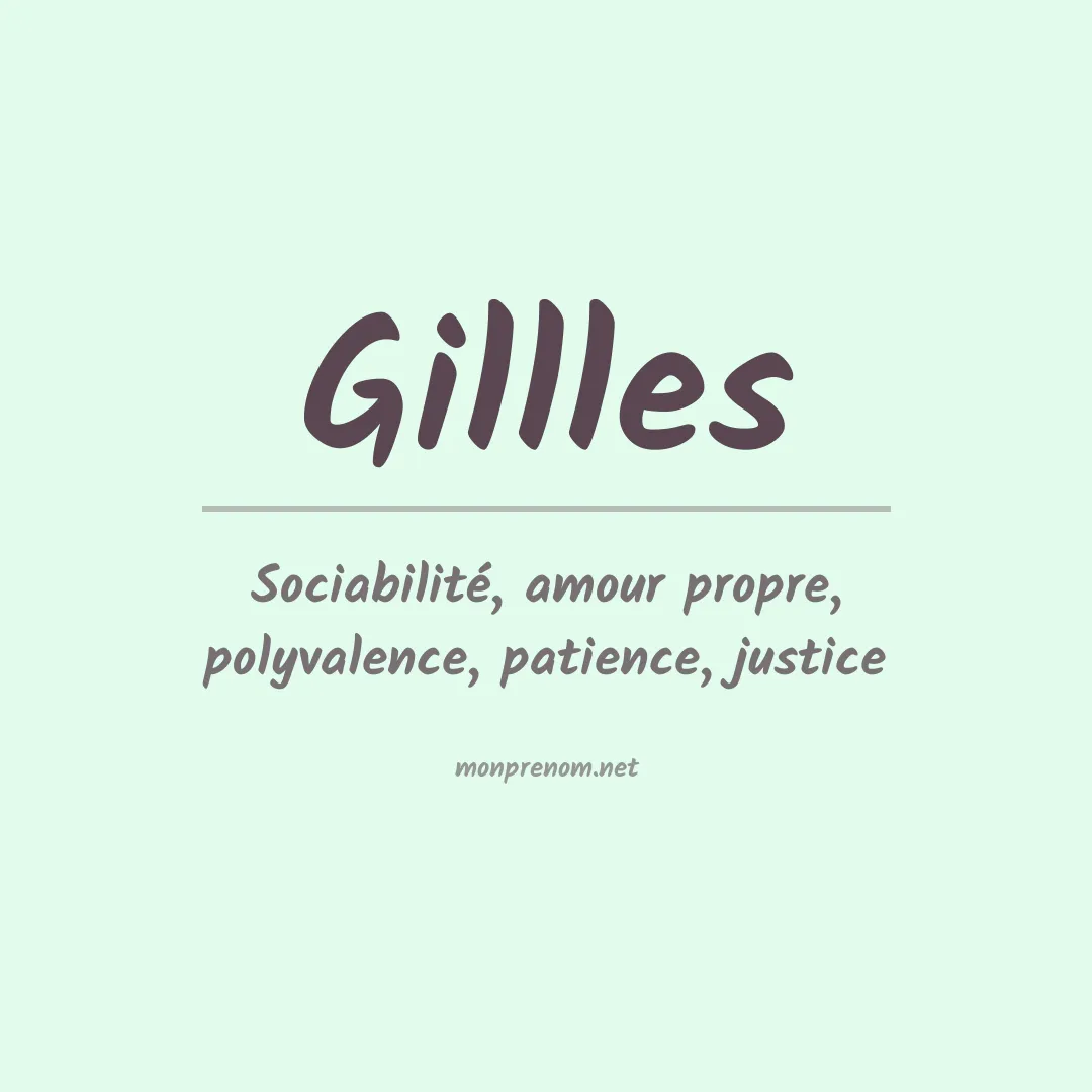 Prénom Gillles