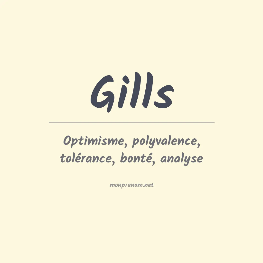 Prénom Gills