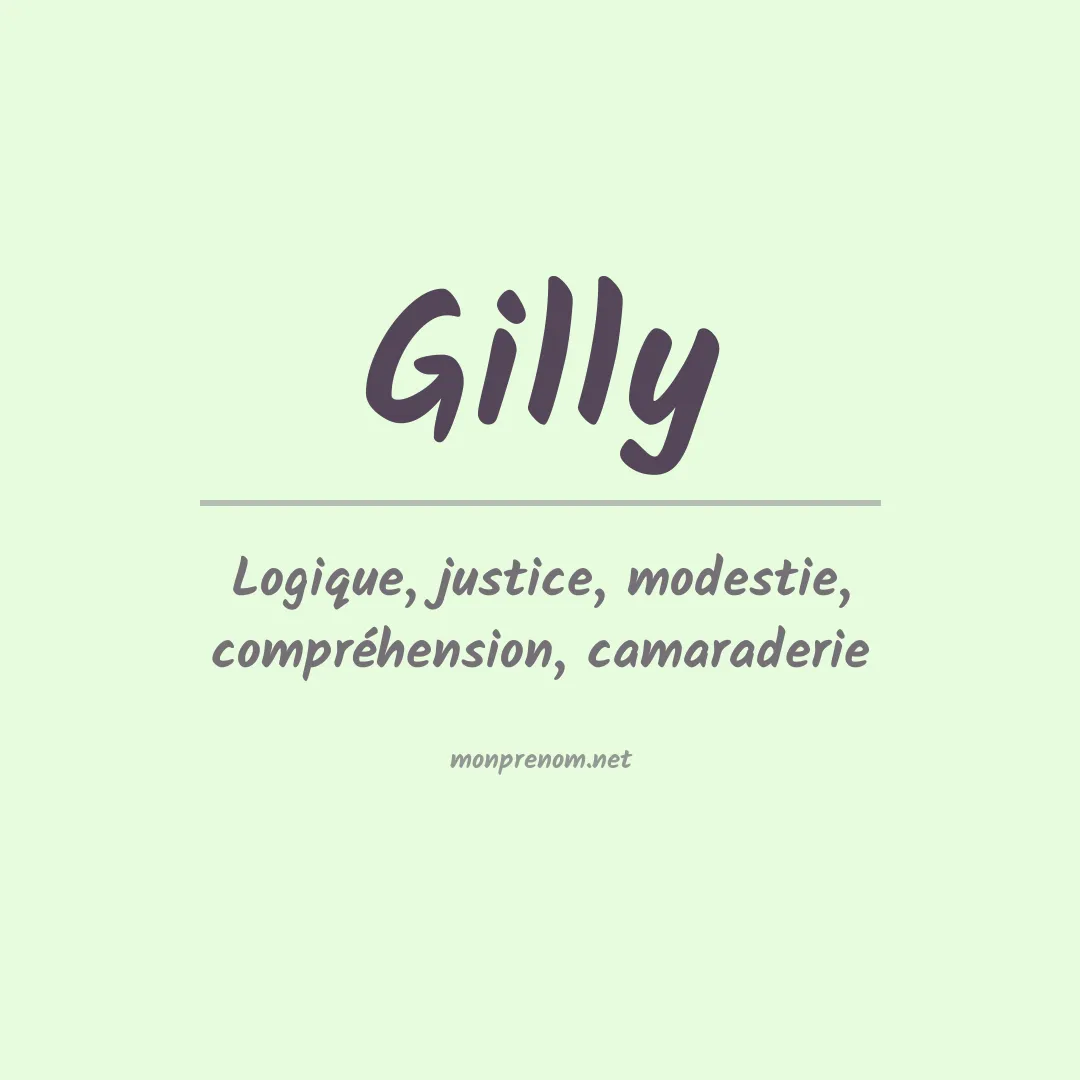 Prénom Gilly