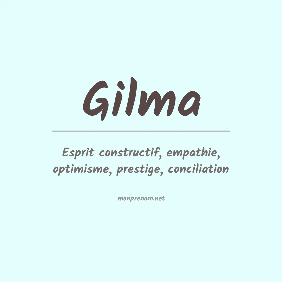 Prénom Gilma