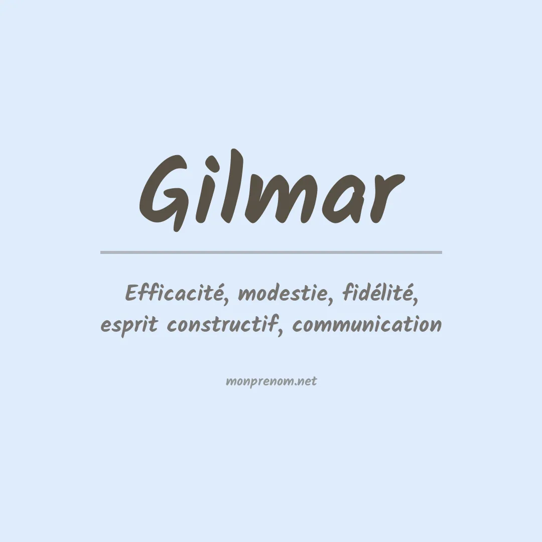 Prénom Gilmar