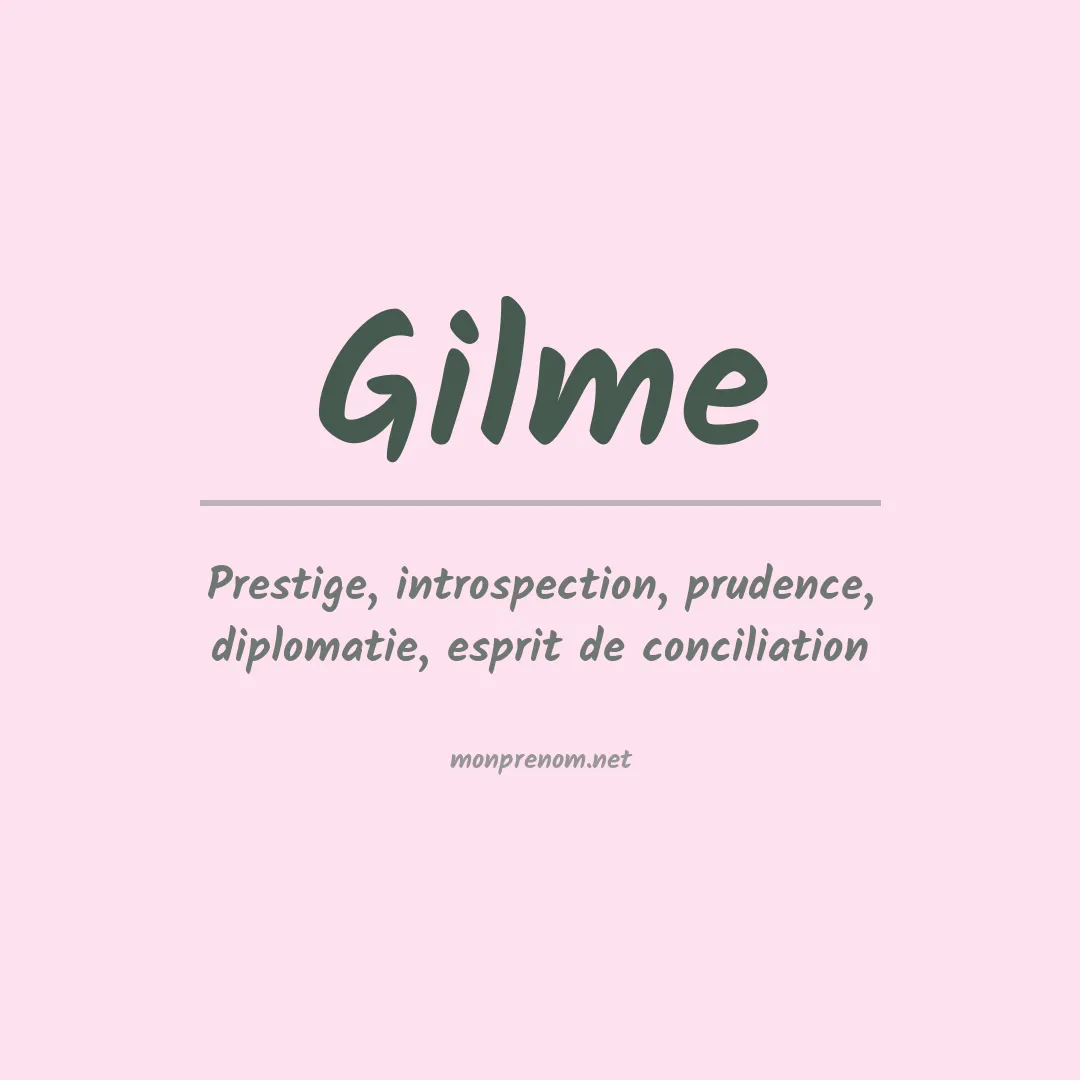 Prénom Gilme