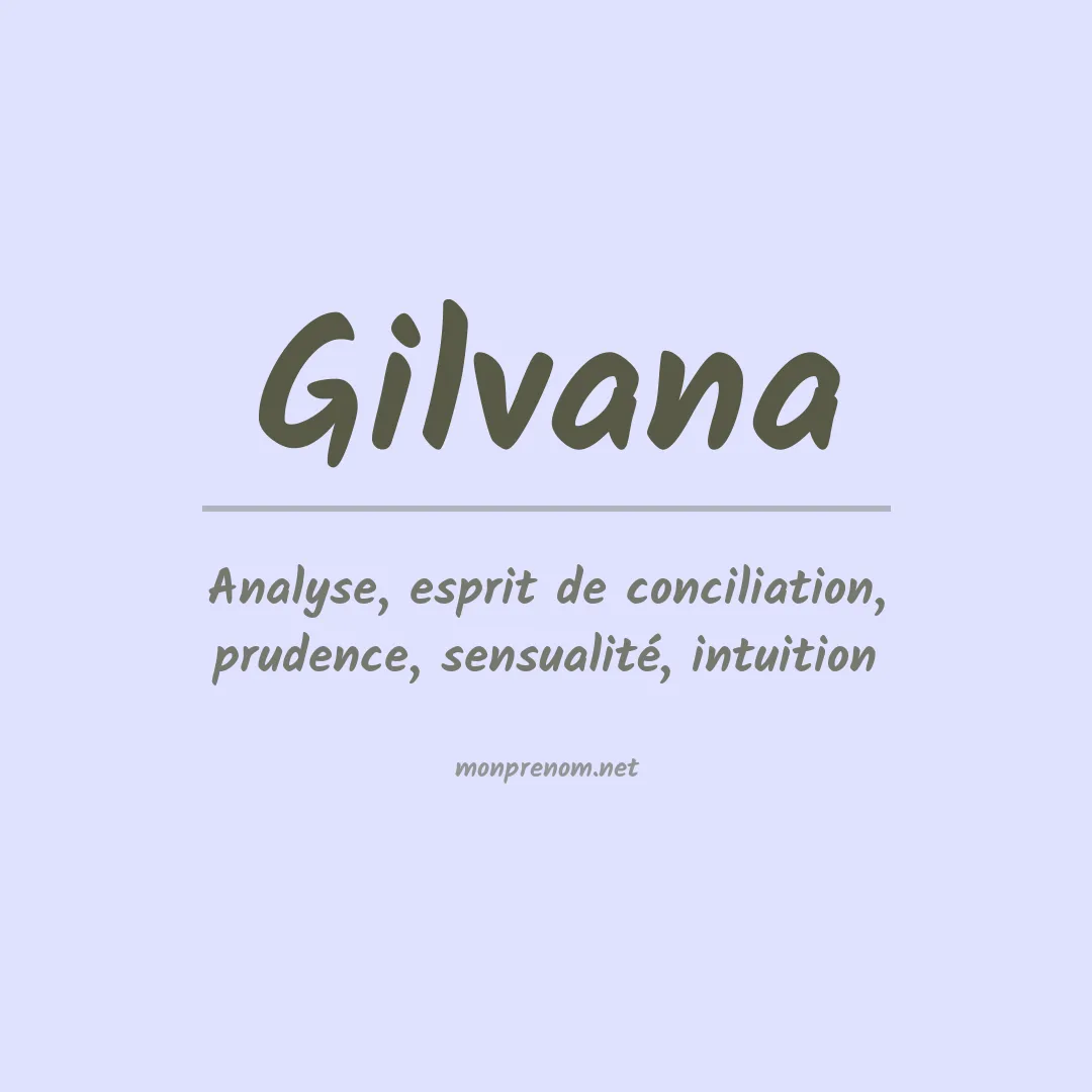 Prénom Gilvana