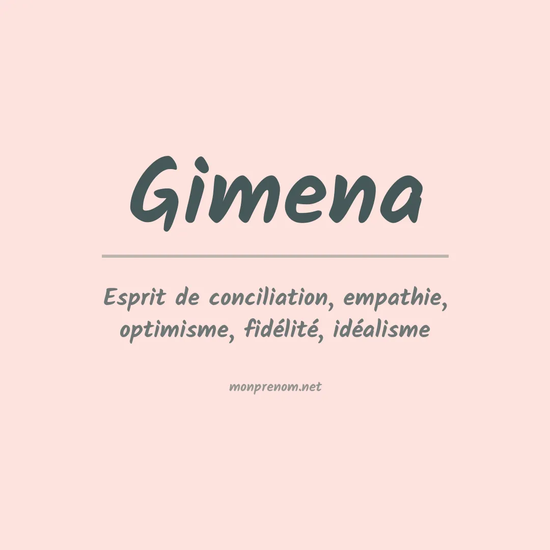 Signification du prénom Gimena