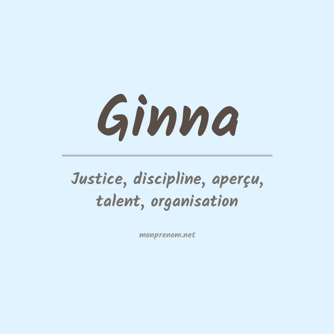 Prénom Ginna