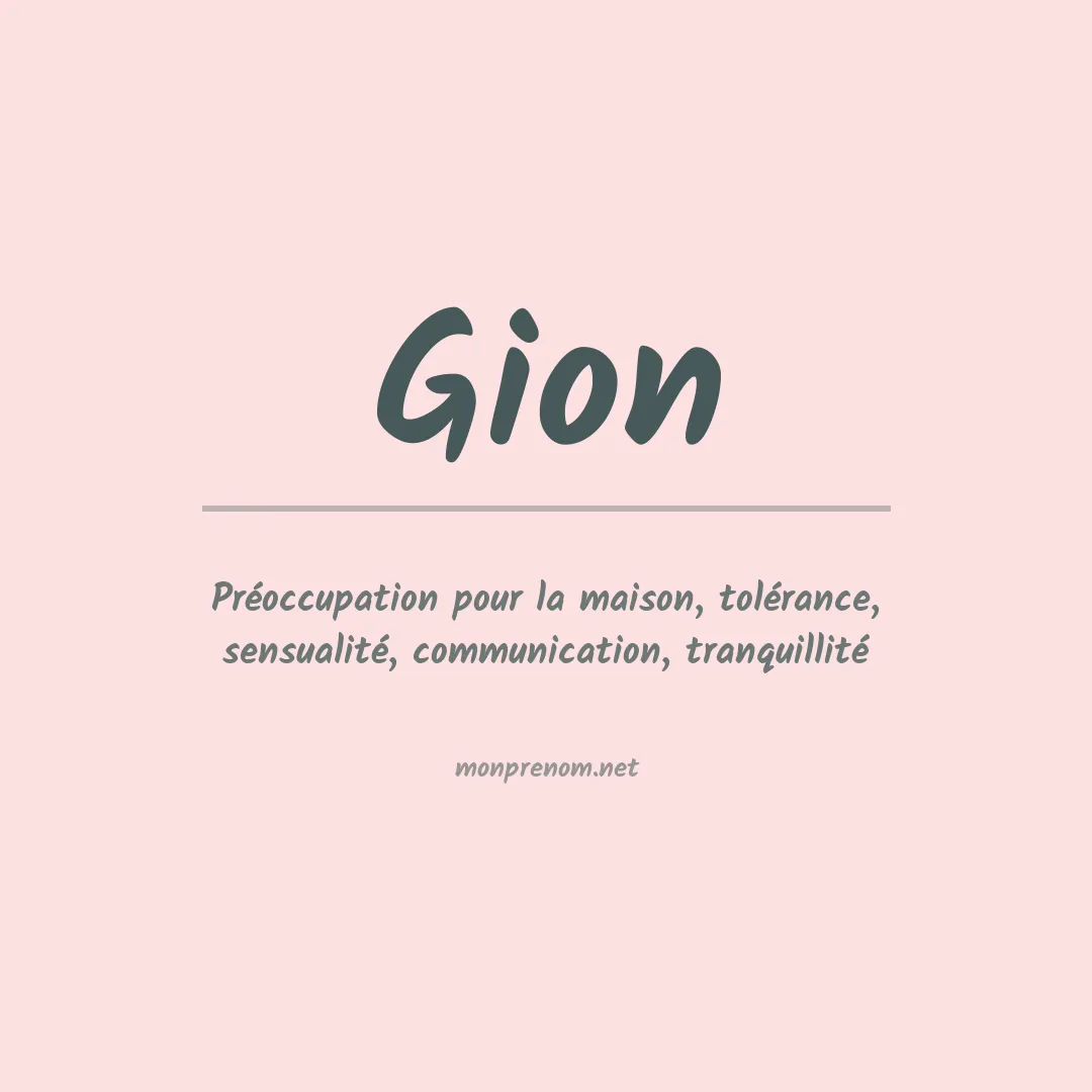 Prénom Gion