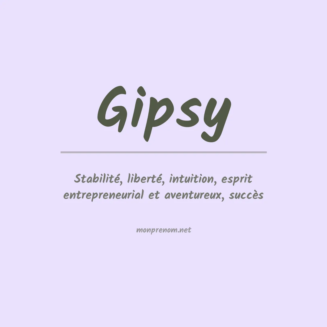 Prénom Gipsy