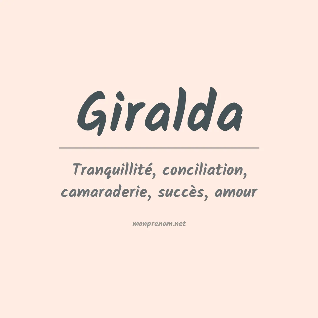 Signification du prénom Giralda