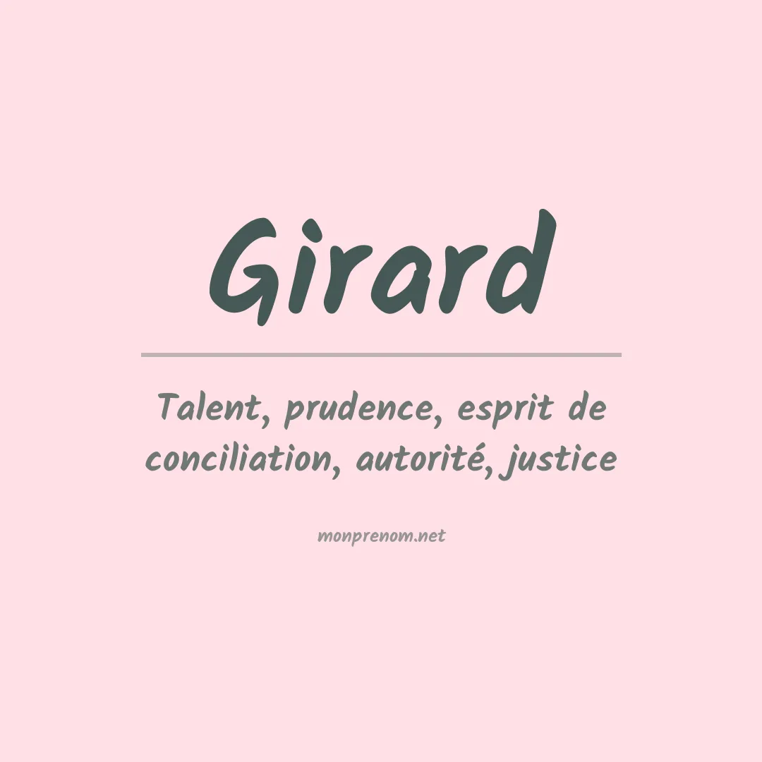 Prénom Girard