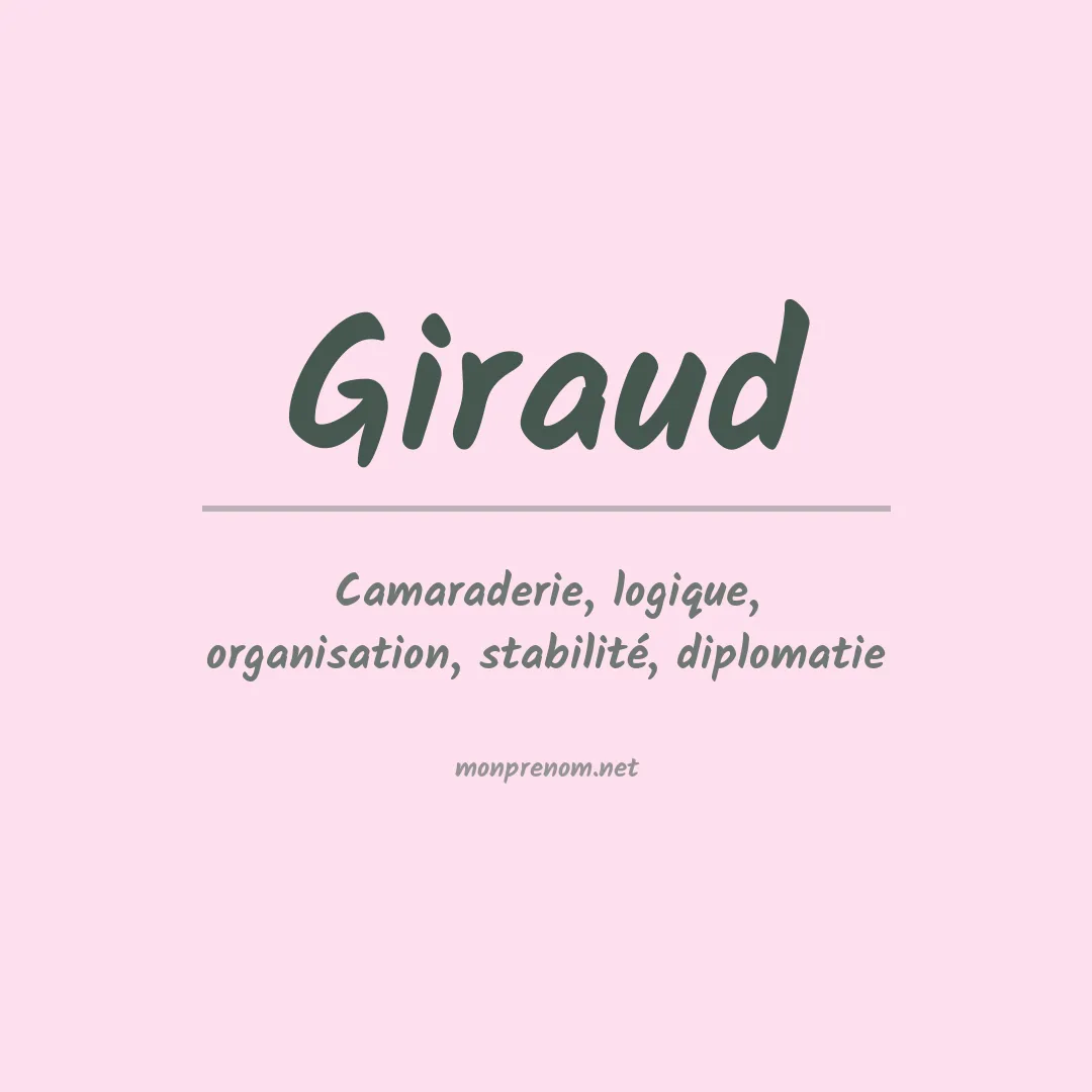 Prénom Giraud