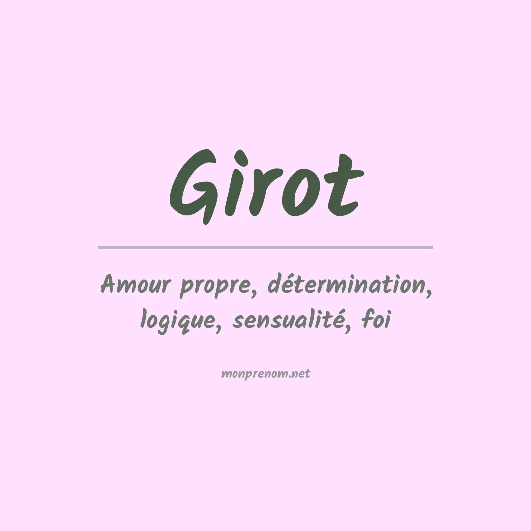 Prénom Girot