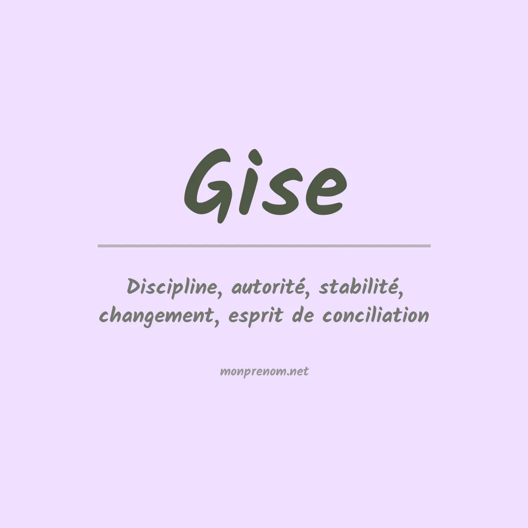 Prénom Gise